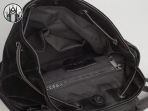 Sac Gothique Velours Jacquard Crâne — Univers Gothique