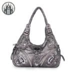 Sac à Main Gothique Velours - Gris