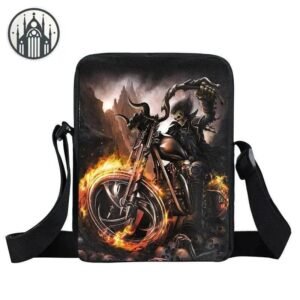 Sacoche Gothique Nylon Biker — Univers Gothique
