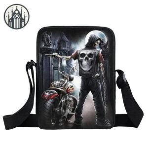 Sac Gothique Bandoulière Nylon Motard — Univers Gothique