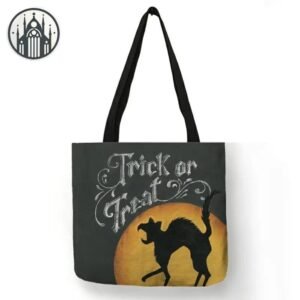 Sac Gothique Tote Chat Coton — Univers Gothique