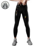 Séduisez Dans Notre Pantalon En Simili Cuir Moulant Noir!