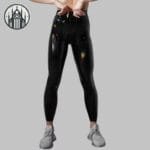 Séduisez Dans Notre Pantalon En Simili Cuir Moulant Noir!