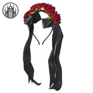Accessoire Cheveux Gothique Corne Ruban — Univers Gothique