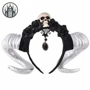 Accessoire Cheveux Gothique Crâne Diabolique — Univers Gothique