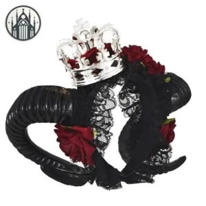 Accessoire Cheveux Gothique Rose Diabolique — Univers Gothique