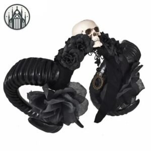 Accessoire Cheveux Gothique Crâne Rouge — Univers Gothique