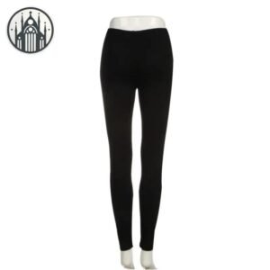 Leggings Gothique Déchiré Taille Haute — Univers Gothique