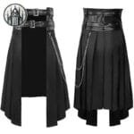 Shorts Jupe Gothique: Pantalon Homme Gothique Avec Jupe Pour Un Look Dark. Livraison Standard Offerte En France! - Xs