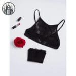 Soutien-gorge Gothique à Dentelle Fleur: Livraison Offerte!