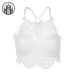 Soutien-gorge Gothique Rouge Rayé: Livraison Gratuite! - Blanc