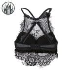 Soutien-gorge Gothique Rouge Rayé: Livraison Gratuite!