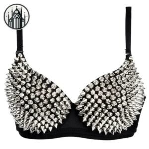 Soutien-Gorge Gothique Punk Rivets — Univers Gothique