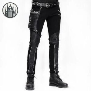 Pantalon Gothique Coton Noir Femme — Univers Gothique