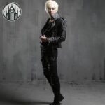 Veste Gothique Cuir Rivets Homme — Univers Gothique (vue 4)