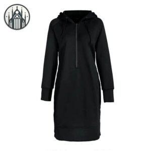 Sweat Gothique Noir Capuche Long — Univers Gothique