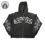 Sweat Gothique Flamme Capuche Homme — Univers Gothique