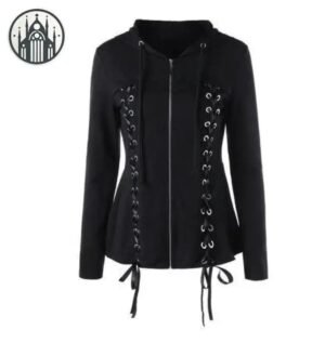 Sweat Gothique Lacet Microfibre — Univers Gothique