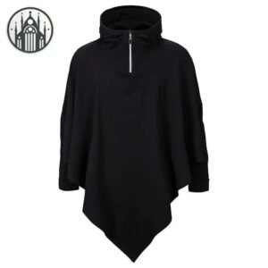 Sweat Gothique Col Montant Noir Homme — Univers Gothique