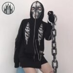 Sweat Gothique Crâne Imprimé Coton — Univers Gothique (vue 2)
