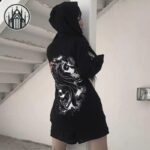 Sweat Gothique Court Fête Morts — Univers Gothique (vue 4)