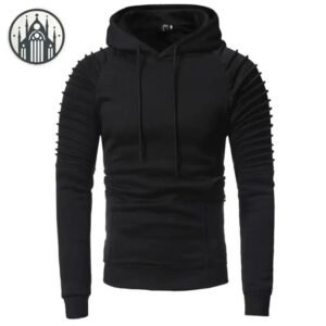 Sweat Gothique Manches Pliées Noir — Univers Gothique