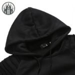 Sweat Gothique Manches Pliées Noir — Univers Gothique (vue 2)