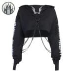 Sweat Gothique En Coton Maillé - Livraison Offerte - s