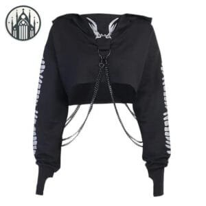 Sweat Gothique En Coton Maillé - Livraison Offerte 1 Sweat Gothique En Coton Maillé - Livraison Offerte - s