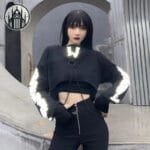 Sweat Gothique En Coton Maillé - Livraison Offerte