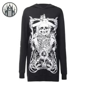 Sweat Gothique Femme Tête Mort — Univers Gothique