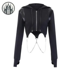 Haut Gothique Court Streetwear Grunge — Univers Gothique