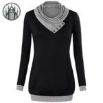 Haut Gothique Simple Long Noir — Univers Gothique