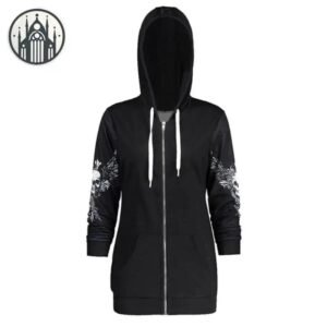 Haut Gothique Ange Mort Noir Coton — Univers Gothique
