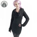 Sweat Gothique Capuche Rétro Coton — Univers Gothique (vue 3)