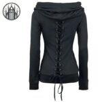 Sweat Gothique Capuche Rétro Coton — Univers Gothique (vue 2)