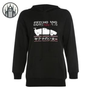 Sweat Gothique Psycho Coton Polyester — Univers Gothique