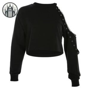 Sweat Gothique Chaîne Réfléchissant — Univers Gothique
