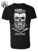 T-shirt Gothique Calavera En Coton Bio De Haute Qualité - s