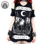 T-shirt Gothique Chat Noir De Qualité Supérieure