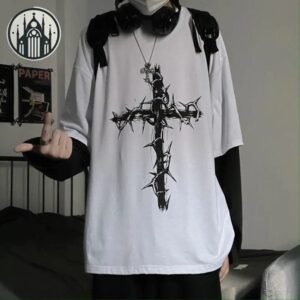 Haut Gothique Crucifix Grunge Longues — Univers Gothique