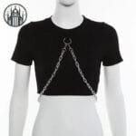 T-shirt Gothique Court Résille - Confort Rebel Sans Compromis