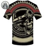 T-shirt Gothique Crâne En Feu - Confort Maximum & Style Morbide - s