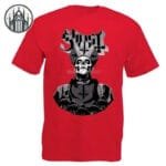 t shirt gothique crane militaire en coton bio ultra doux rouge s t shirt 178 T-shirt Gothique Crâne Militaire En Coton Bio Ultra-doux - Rouge / s