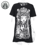 T-shirt Gothique Witch Coton Maillé — Univers Gothique