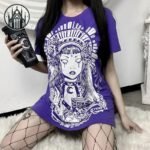 T-shirt Gothique Witch Coton Maillé — Univers Gothique (vue 3)
