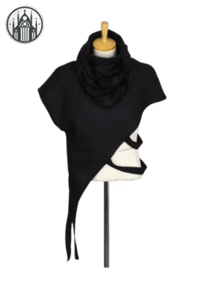 T-shirt Gothique Asymétrie Homme Coton — Univers Gothique