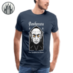 T-shirt Gothique Emo En Coton Bio Ultra Doux - Bleu / s