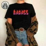 T-shirt Gothique En Coton Badass: Design Enflammé!