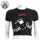 T-shirt Gothique En Coton Doux - Livraison Standard Offerte